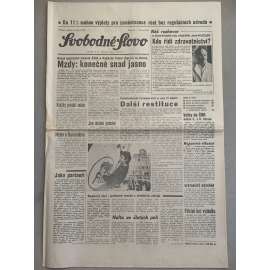 Svobodné slovo (6.3.1992) - staré noviny