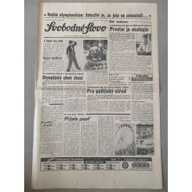 Svobodné slovo (24.2.1992) - staré noviny