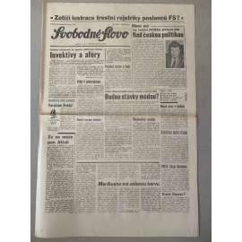 Svobodné slovo (20.2.1992) - staré noviny