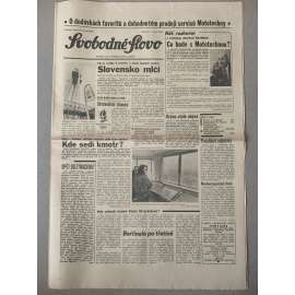 Svobodné slovo (18.2.1992) - staré noviny