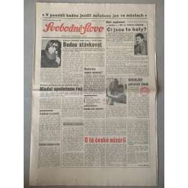 Svobodné slovo (8.2.1992) - staré noviny