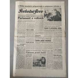 Svobodné slovo (29.1.1992) - staré noviny