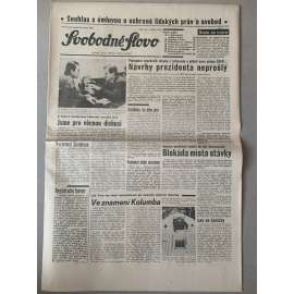 Svobodné slovo (22.1.1992) - staré noviny