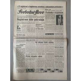 Svobodné slovo (21.1.1992) - staré noviny