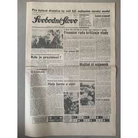 Svobodné slovo (14.1.1992) - staré noviny
