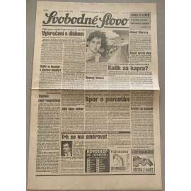 Svobodné slovo (1.12.1992) - staré noviny