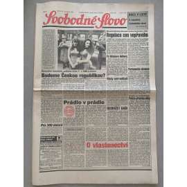 Svobodné slovo (28.11.1992) - staré noviny Svobodné slovo (28.11.1992) - staré noviny