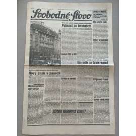 Svobodné slovo (25.11.1992) - staré noviny