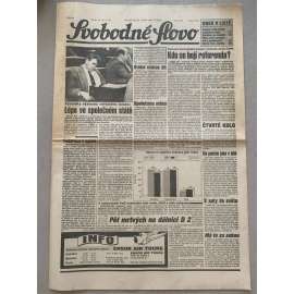 Svobodné slovo (30.9.1992) - staré noviny Svobodné slovo (30.9.1992) - staré noviny