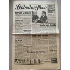 Svobodné slovo (29.9.1992) - staré noviny