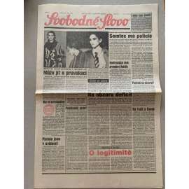 Svobodné slovo (26.9.1992) - staré noviny Svobodné slovo (26.9.1992) - staré noviny