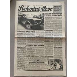 Svobodné slovo (24.9.1992) - staré noviny
