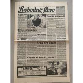 Svobodné slovo (23.9.1992) - staré noviny