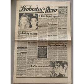 Svobodné slovo (22.9.1992) - staré noviny