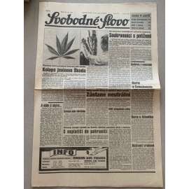 Svobodné slovo (18.9.1992) - staré noviny