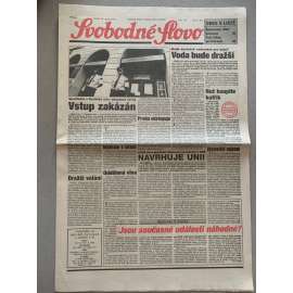 Svobodné slovo (22.8.1992) - staré noviny Svobodné slovo (22.8.1992) - staré noviny