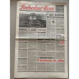 Svobodné slovo (25.7.1992) - staré noviny Svobodné slovo (25.7.1992) - staré noviny