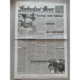 Svobodné slovo (23.7.1992) - staré noviny