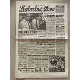 Svobodné slovo (21.7.1992) - staré noviny