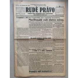 Rudé právo (22.9.1931) - 1. republika, staré noviny