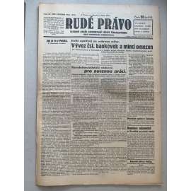 Rudé právo (7.10.1931) - 1. republika, staré noviny