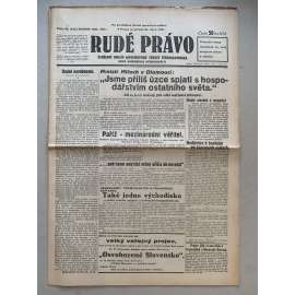 Rudé právo (21.10.1931) - 1. republika, staré noviny Rudé právo (21.10.1931) - 1. republika, staré noviny