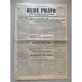 Rudé právo (22.10.1931) - 1. republika, staré noviny Rudé právo (22.10.1931) - 1. republika, staré noviny