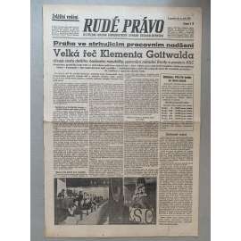 Rudé právo (3.9.1945) - 1. republika, staré noviny