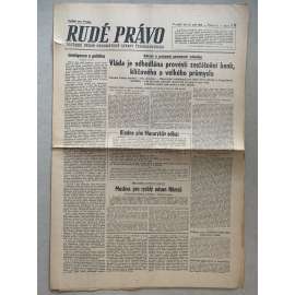 Rudé právo (16.9.1945) - 1. republika, staré noviny Rudé právo (16.9.1945) - 1. republika, staré noviny