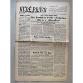 Rudé právo (16.9.1945) - 1. republika, staré noviny