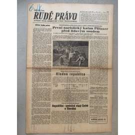 Rudé právo (6.9.1945) - 1. republika, staré noviny