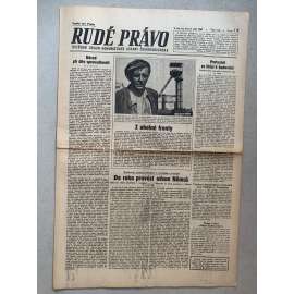 Rudé právo (8.9.1945) - 1. republika, staré noviny