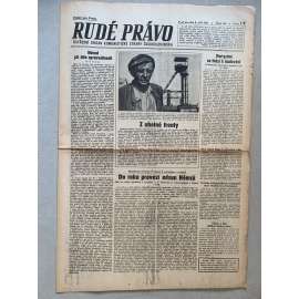 Rudé právo (8.9.1945) - 1. republika, staré noviny