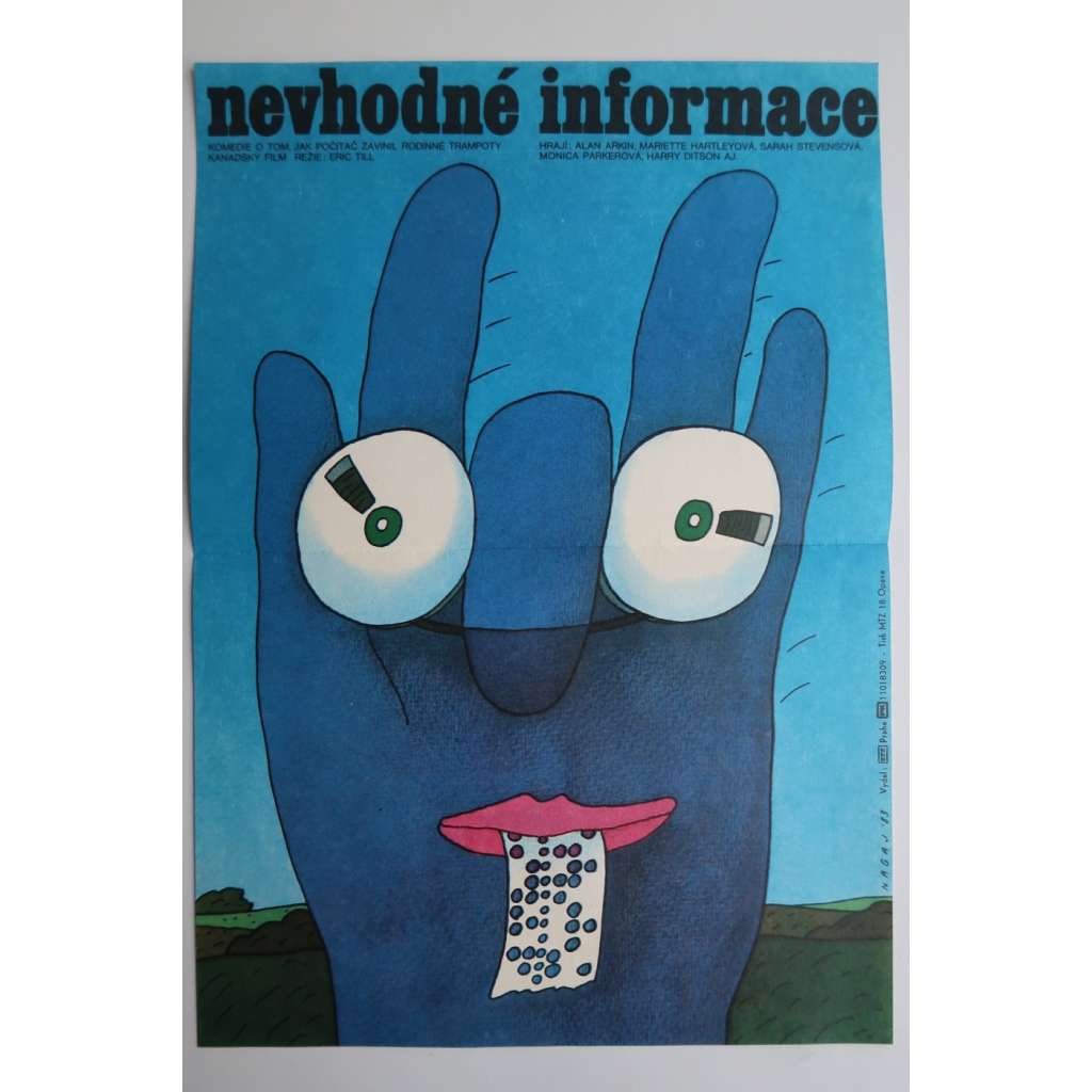 Nevhodné informace (filmový plakát, film Kanada 1981, režie Eric Till, hrají Alan Arkin)