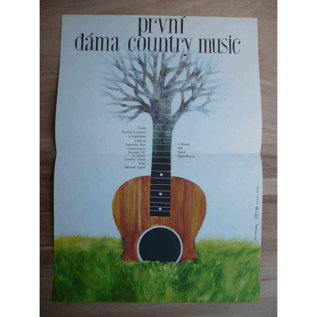 První dáma country music (filmový plakát, film USA, režie Michael Apted, hraje Sissy Spaceková)