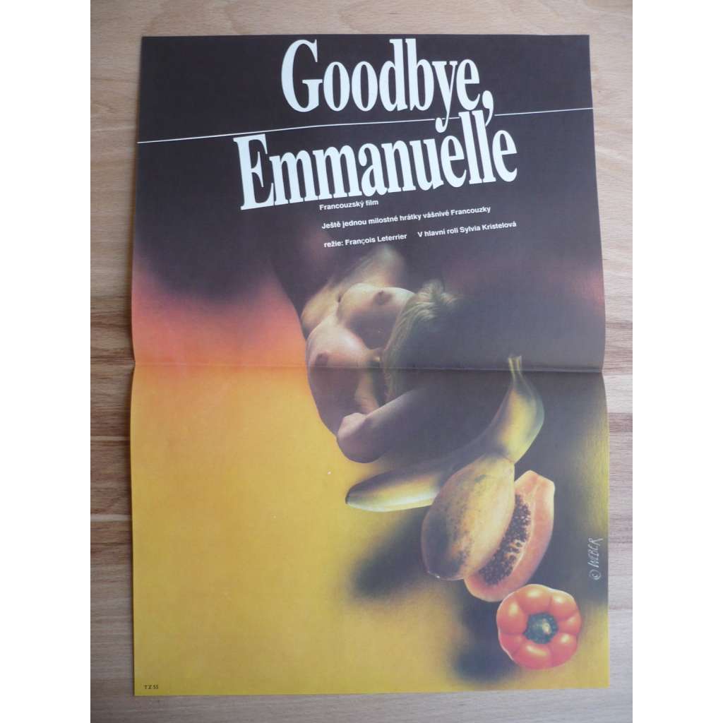 Goodbye, Emmanuelle (filmový plakát, film Francie 1977, režie François Leterrier, Hrají: Sylvia Kristel, Umberto Orsini)