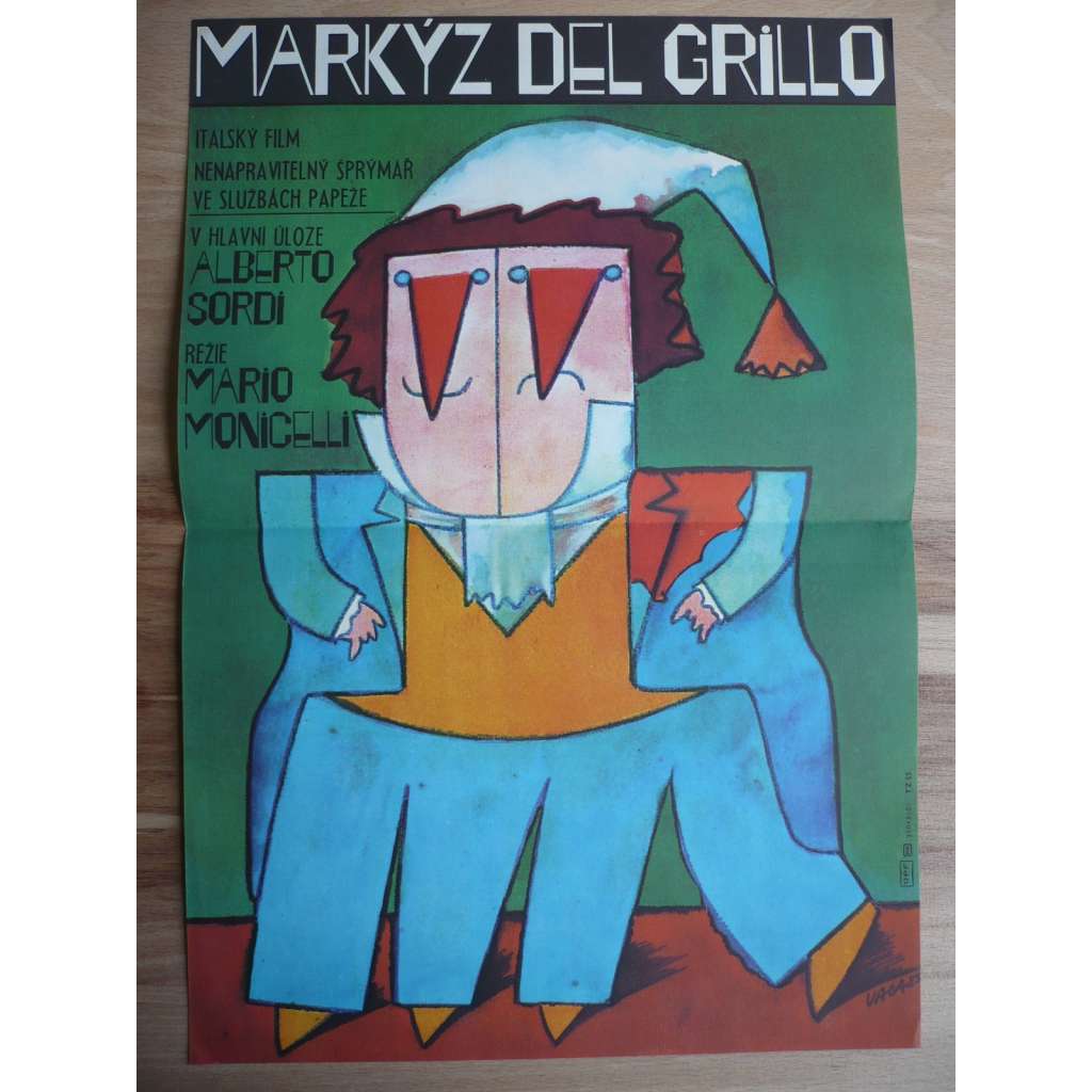 Markýz del Grillo (filmový plakát, film Itálie 1981, režie Mario Monicelli, Hrají: Alberto Sordi, Flavio Bucci, Jacques Herlin)