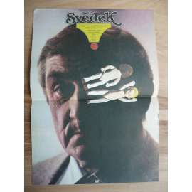 Svědek (filmový plakát, film Francie 1981, režie Claude Miller, Hrají: Lino Ventura, Michel Serrault, Romy Schneider)