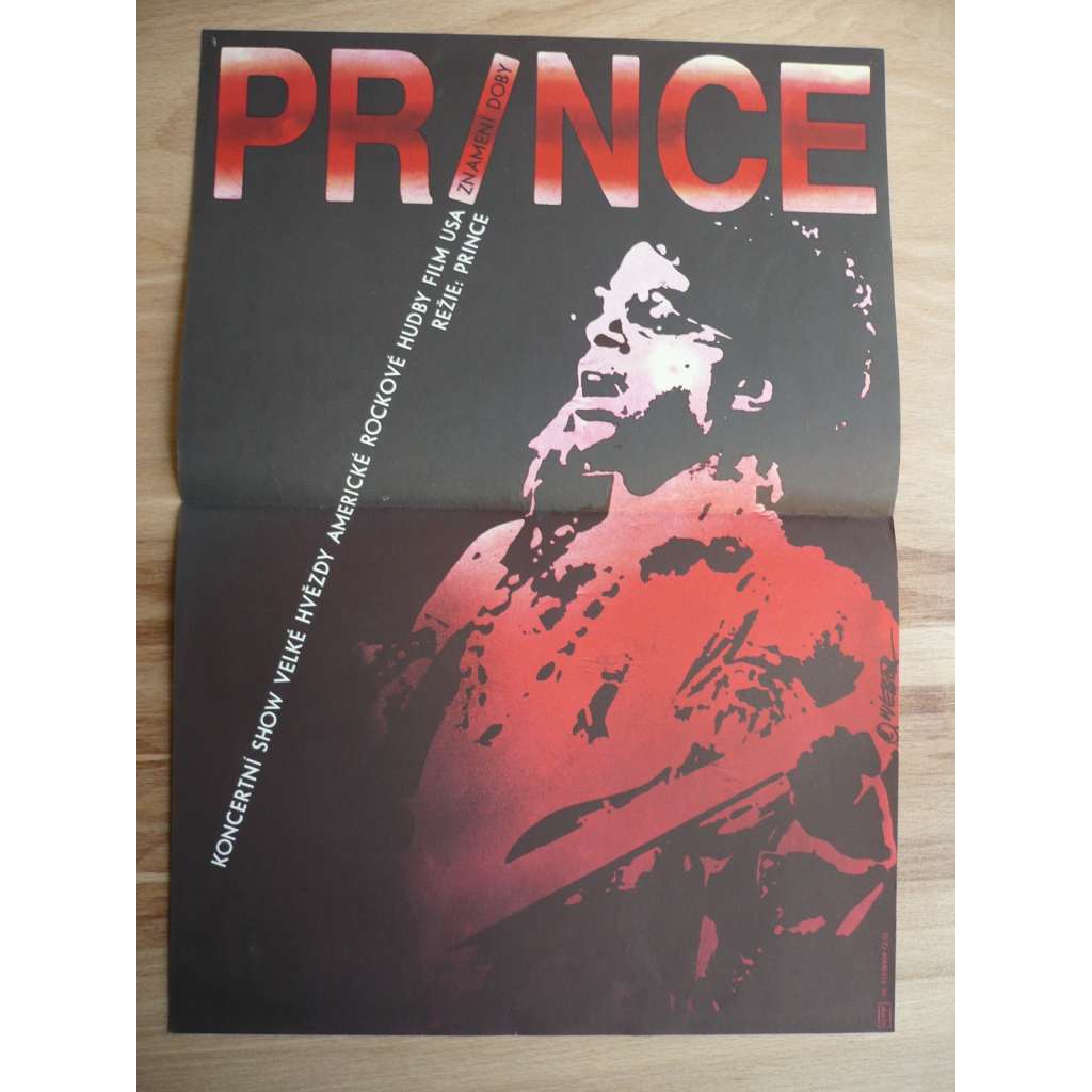 Prince znamení doby (filmový plakát, koncertní rock show USA, režie Prince)