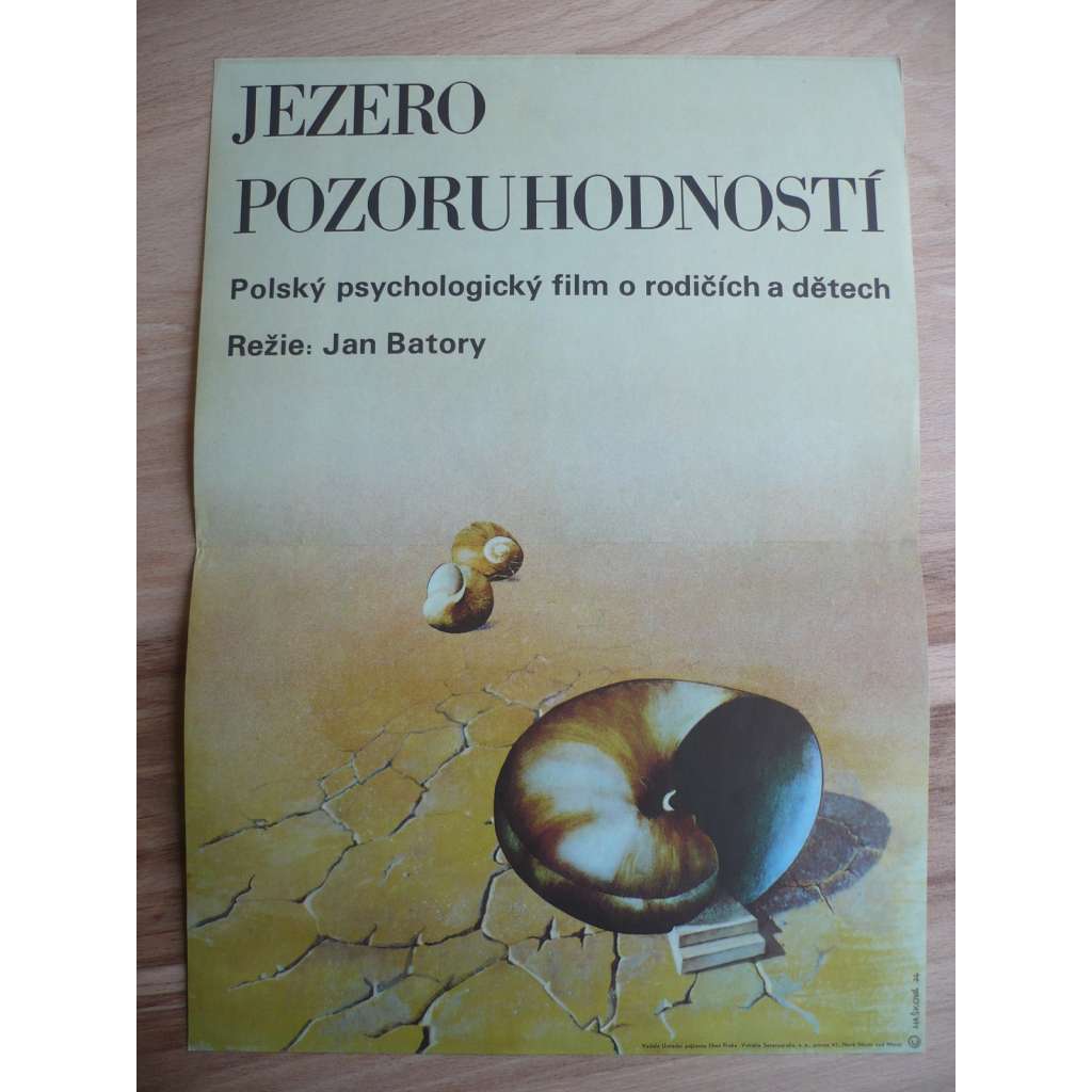 Jezero pozoruhodností (filmový plakát, film Polsko 1974, režie Jan Batory)