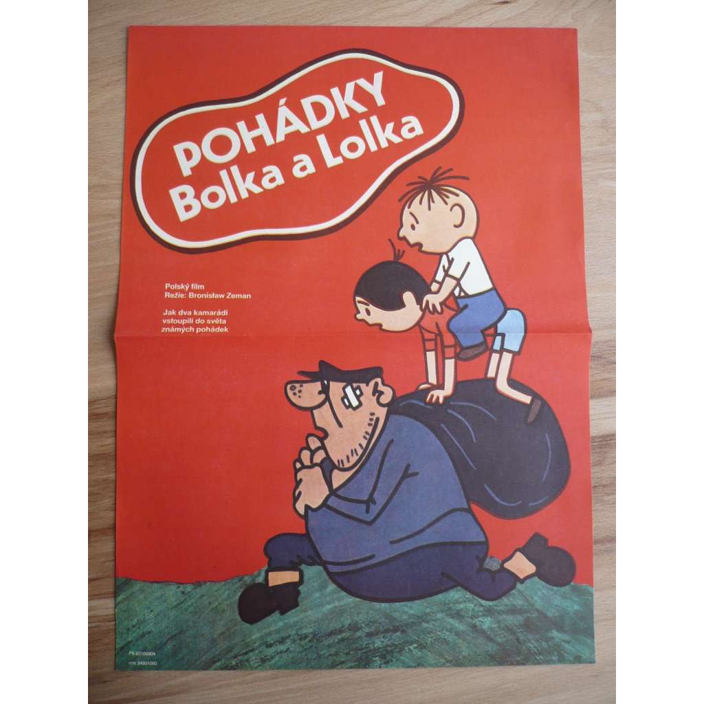 Pohádky Bolka a Lolka (filmový plakát, animovaný film Polsko 1970, režie Bronisław Zeman)