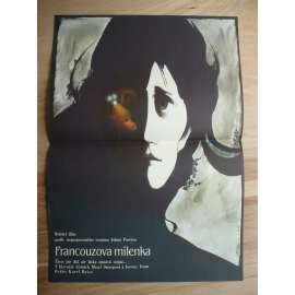 Francouzova milenka (filmový plakát, film Velká Británie 1978, režie Karel Reisz, Hrají: Meryl Streep, Jeremy Irons, Hilton McRae)
