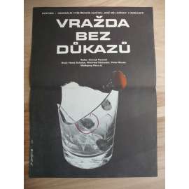 Vražda bez důkazů (filmový plakát, film NDR 1979, režie Konrad Petzold, Hrají: Konrad Petzold, Hans-Joachim Hanisch, Horst Schulze)