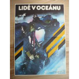 Lidé v oceánu (filmový plakát, film SSSR 1980, režie Pavel Čuchraj, Hrají: Boris Galkin, Larisa Udovičenko, Světlana Toma)