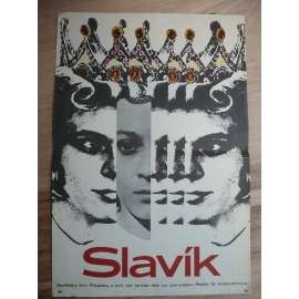 Slavík (Císařovy nové šaty) (filmový plakát, film SSSR 1979, režie Naděžda Koševerova, Hrají: Sergej Filippov, Marija Barabanova, Viktor Pěrevalov)