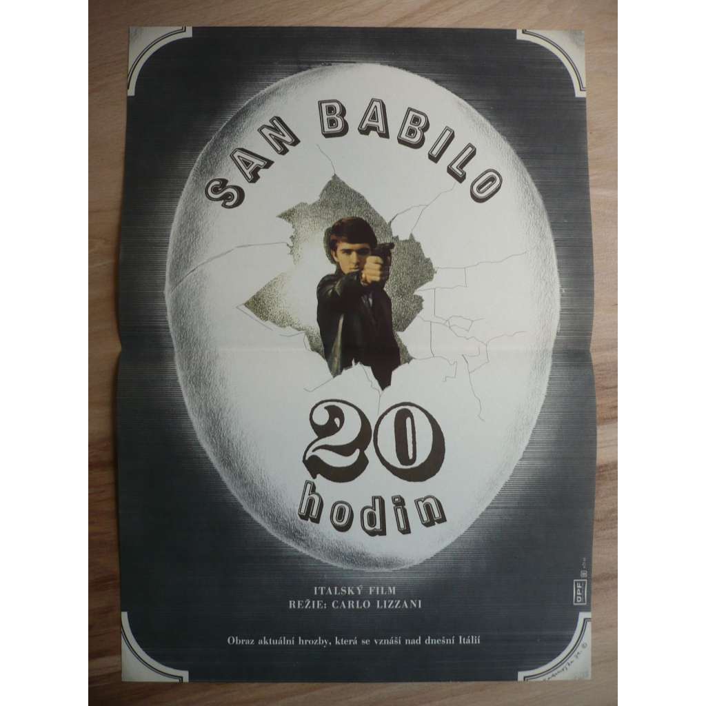 San Babilo - 20 hodin (filmový plakát, film Itálie 1976, režie Carlo Lizzani, Hrají: Daniele Asti, Brigitte Skay, Pietro Brambilla)
