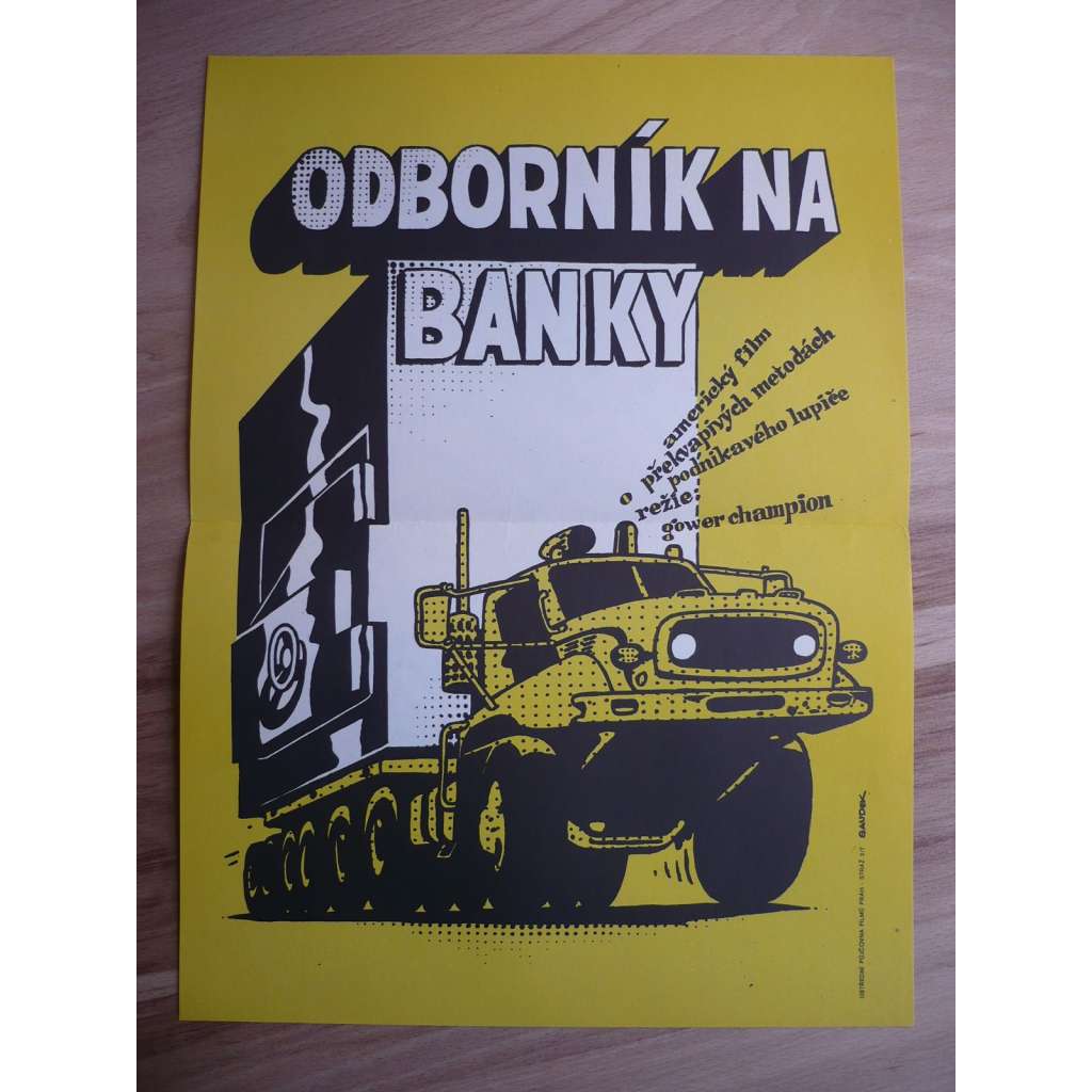 Odborník na banky (filmový plakát, film USA 1974, režie Gower Champion, Hrají: George C. Scott, Joanna Cassidy, Sorrell Booke)