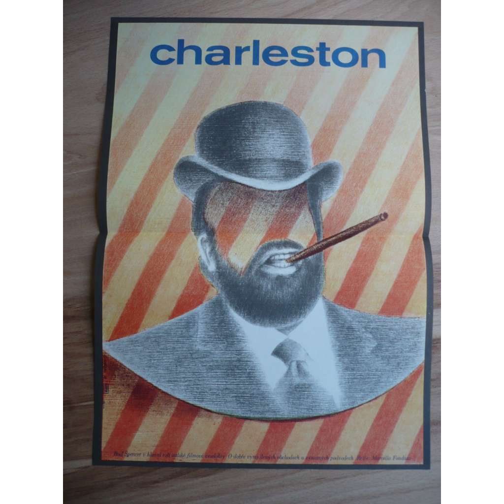 Charleston (filmový plakát, film Itálie 1977, režie Marcello Fondato, Hrají: Bud Spencer, James Coco, Herbert Lom, Ronald Lacey)