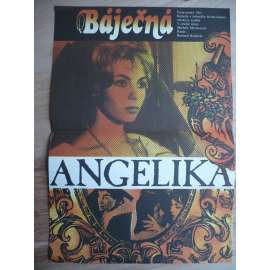 Báječná Angelika (filmový plakát, film Francie 1965, režie Bernard Borderie, Hrají: Michèle Mercier, Jean Rochefort, Jean-Louis Trintignant)