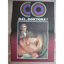 Co dál, doktore? (filmový plakát, film USA 1972, režie Peter Bogdanovich, Hrají: Barbra Streisand, Ryan O'Neal, Madeline Kahn)